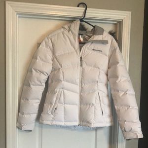 Columbia white puffy coat
